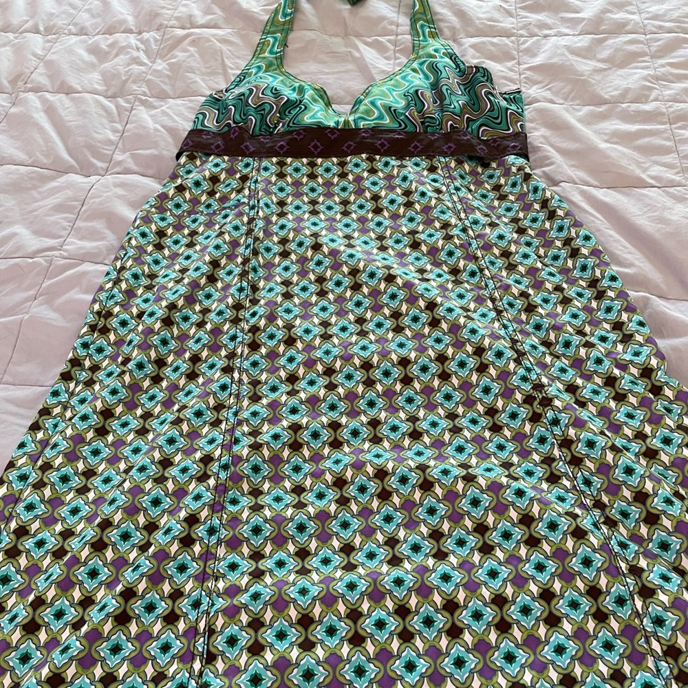 ATHLETA swim material halter dress 6